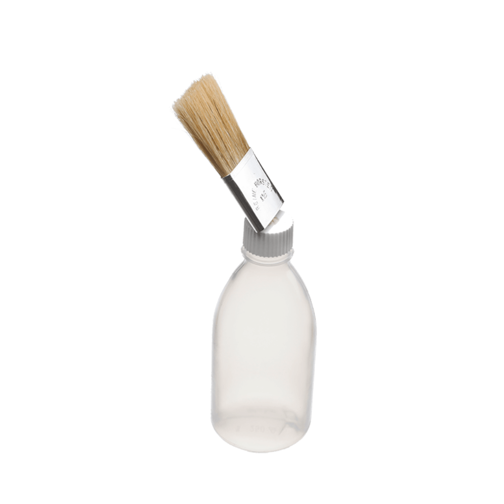 Freund Kunststoffflasche mit Pinselaufsatz gekröpft, 250 ml