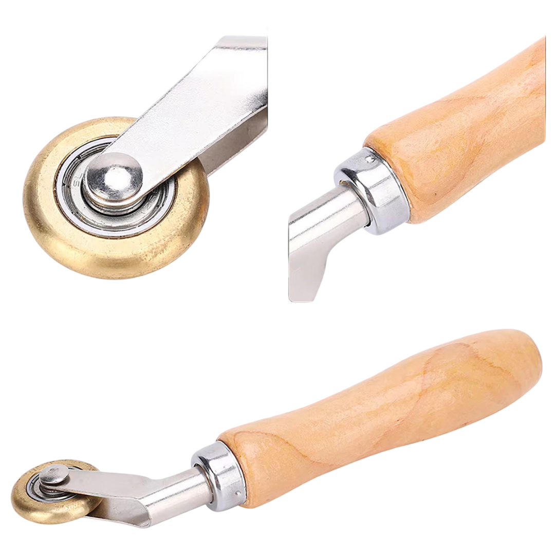 Leister  -  Eckröllchen Messing Andrückrolle 6mm für Überlappschweißbahnen